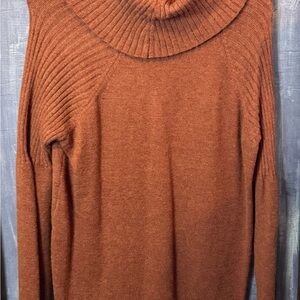 89th & Madison Women's Caramel colored Cowl Neck Sweater size L.